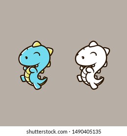 Dino logo editable file. you can use for logo, sticker, poster, etc