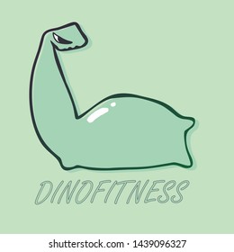 dino as logo for fitness center