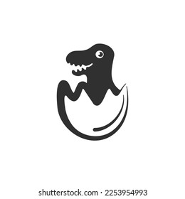 Dino Logo Template Design Vector, Dino and egg logo concept