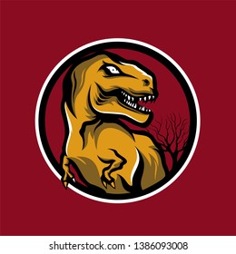 DINO LOGO VECTOR ILLUSTRATION DESIGN