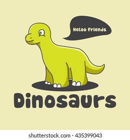 Dino mascot logo illustration