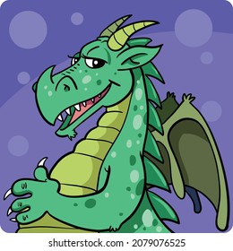 Mascota Dino. Una serie de ilustraciones vectoriales 