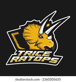 Dino Mascot Sport Logo Vector Template