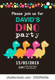 Dino party invitation