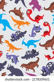 Dino Pattern  Design for textile, Graphics, Printings
