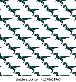dino repeated seamless pattern vector
