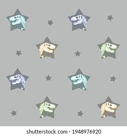 dino star  background seamless patterns