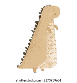 Dino Sticker, Cute Illustration With Dino, Dinosaur. Childish Design With Dinosaur, Print, Baby Roon, Decor