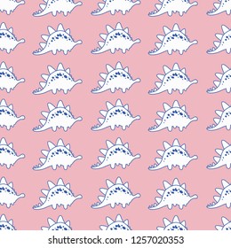 dino tee pattern baby girl illustration art vector 