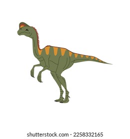 Dino T-rex, theropod extinct animal, theropod dinosaur cartoon personage. Vector tyrant lizard personage, Tyrannosaurus T-rex dinosaur