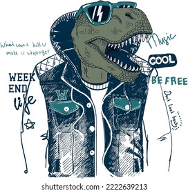 dino wear vector for printing