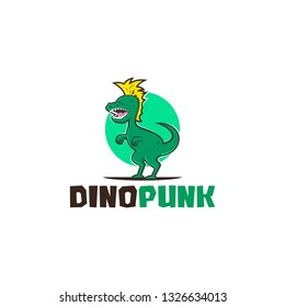 Dinopunk character Logo