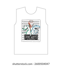 DINOS WANTED - MODERN AND STYLISH TYPOGRAPHY DESIGN, VECTOR PRINT T-SHIRT, GRAPHIC VECTOR DESIGN, URBAN STYLE, STREET WEAR FASHION ILLUSTRATION, 