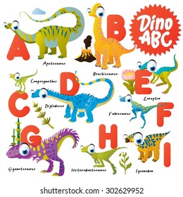 Dinosaur ABC, A to I