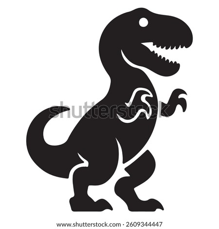 Dinosaur Adventure vector illustration of a dinosaur Collection of dinosaur silhouettes Dinosaur skeleton from the Cretaceous period
