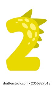 Alfabeto de dinosaurio 2 Digitales Ilustración vectorial