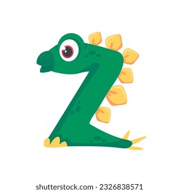 Dinosaur Alphabet and Numbers Illustration for nursery boys birthday party