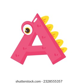 Dinosaur Alphabet and Numbers Illustration for nursery boys birthday party