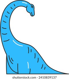 Dinosaur Animal Doodle Vector Illustration