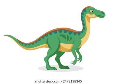 
Dinosaur animal flat vector illustration on white background