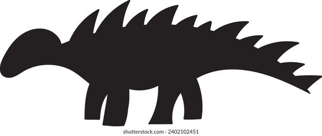 Dinosaur Animal Silhouette Vector Illustration