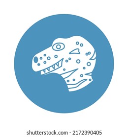 Dinosaur animal Vector icon which is suitable for commercial work and easily modify or edit it
