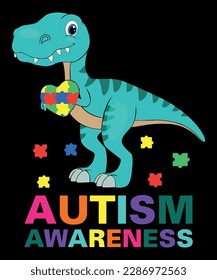 Dinosaur Autism Puzzle T-Shirt, Embrace Differences Shirt, Autism Awareness Shirt, Autism Support Shirt, autism Month Shirt