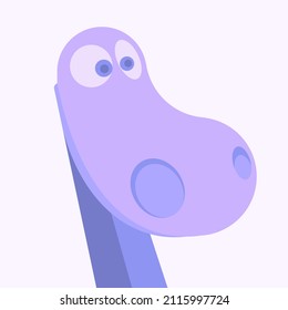 dinosaur avatar, modern color, dinosaur vector for profile photo.