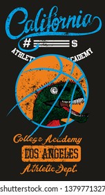 dinosaur basketball college graphic design vector art
