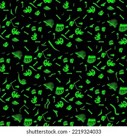 dinosaur bones, seamless pattern, vector illustration