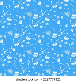 dinosaur bones, seamless pattern, vector illustration