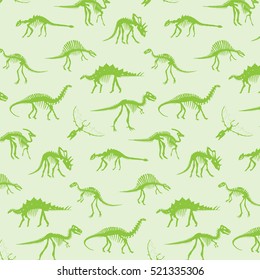 dinosaur bones vector pattern