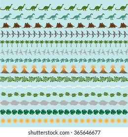 Dinosaur Border Patterns