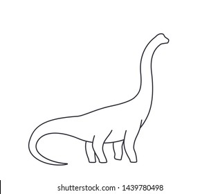 Brachiosaurus Silhouette Images, Stock Photos & Vectors | Shutterstock