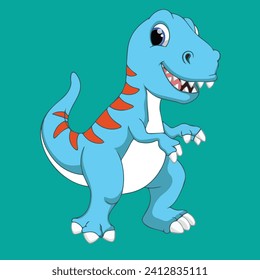 dinosaur cartoon best vector eps