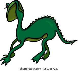 Dinosaur. Cartoon character. Vector illustration.