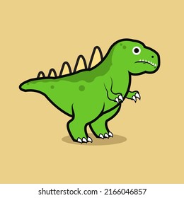 dinosaur cartoon cute vector mascot illustration design character icon 