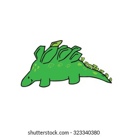 Dinosaur cartoon drawing vector design
