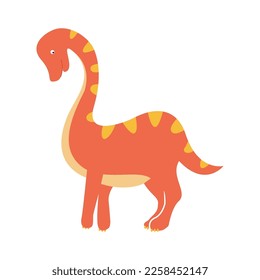 Dinosaur Cartoon flat design illustration vector template