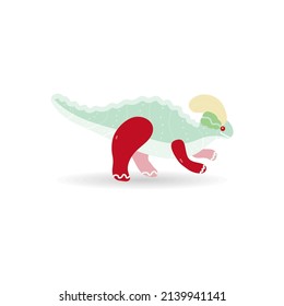 dinosaur cartoon isolated vector illustration  