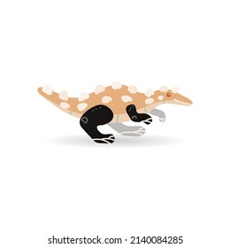dinosaur cartoon isolated vector illustration  