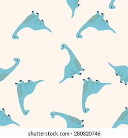 dinosaur cartoon , cartoon seamless pattern background
