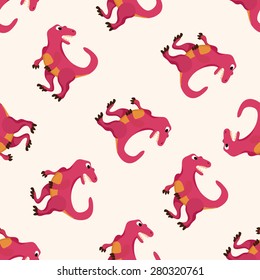 dinosaur cartoon , cartoon seamless pattern background