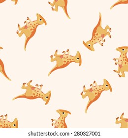 dinosaur cartoon , cartoon seamless pattern background