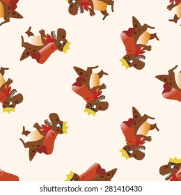 dinosaur cartoon , cartoon seamless pattern background