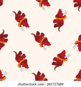 dinosaur , cartoon seamless pattern background