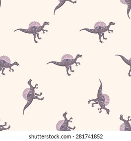 dinosaur , cartoon seamless pattern background