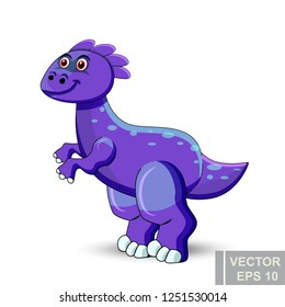 Dinosaur. cartoon style. Prehistoric. Bright. Children's. For your design.