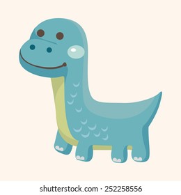 dinosaur cartoon theme elements