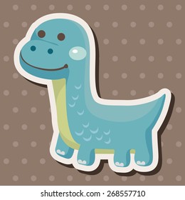 dinosaur cartoon theme elements